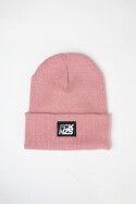 True Rebel Beanie FCK NZS Stripes Dusty Pink