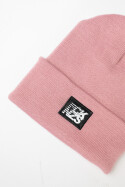 True Rebel Beanie FCK NZS Stripes Dusty Pink