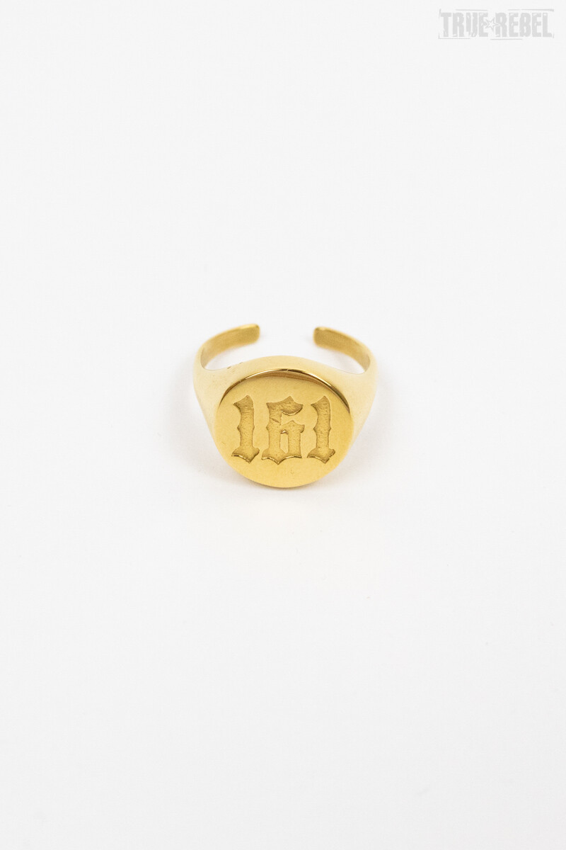 True Rebel 161 Classic Seal Ring Golden