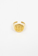 True Rebel 161 Classic Seal Ring Golden
