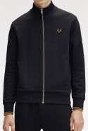 Fred Perry Zip Through Sweatshirt Black