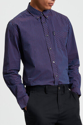 Ben Sherman LS Signatue Gingham Shirt Red
