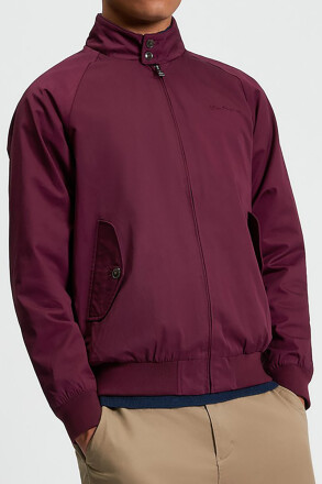 Ben Sherman Signature Harrington Jacket Dark Wine