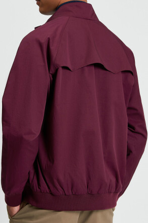 Ben Sherman Signature Harrington Jacket Dark Wine