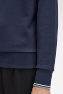 Fred Perry Halfzip Sweater Dark Airforce Light Ice