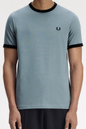 Fred Perry Ringer T-Shirt Stockport Blue Navy
