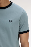 Fred Perry Ringer T-Shirt Stockport Blue Navy