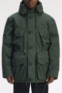 Fred Perry Patch Pocket Puffer Jacket Court Green