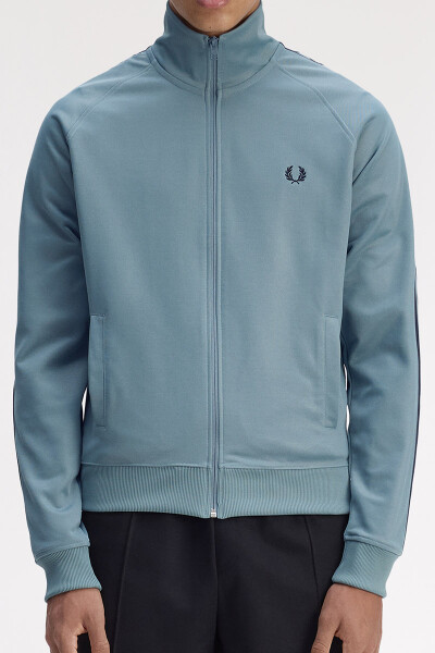 Fred Perry Contrast Tape Track Jacket Stockport Blue Navy