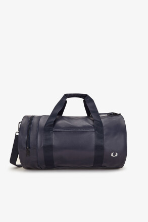 Fred Perry Tonal Classic Barrel Bag Navy