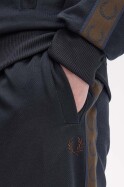 Fred Perry Contrast Tape Track Pants Navy Burnt Tobacco