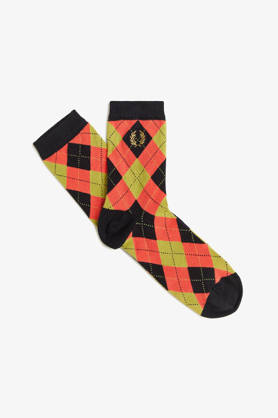 Fred Perry Amy Winehouse Argyle Socks Flamingo Tan