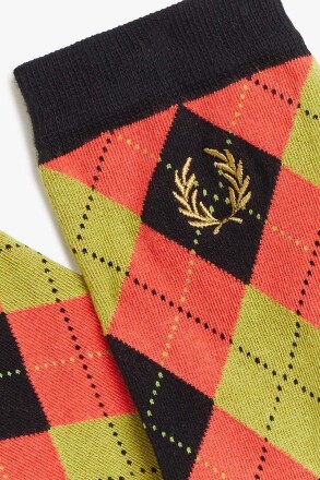 Fred Perry Amy Winehouse Argyle Socks Flamingo Tan