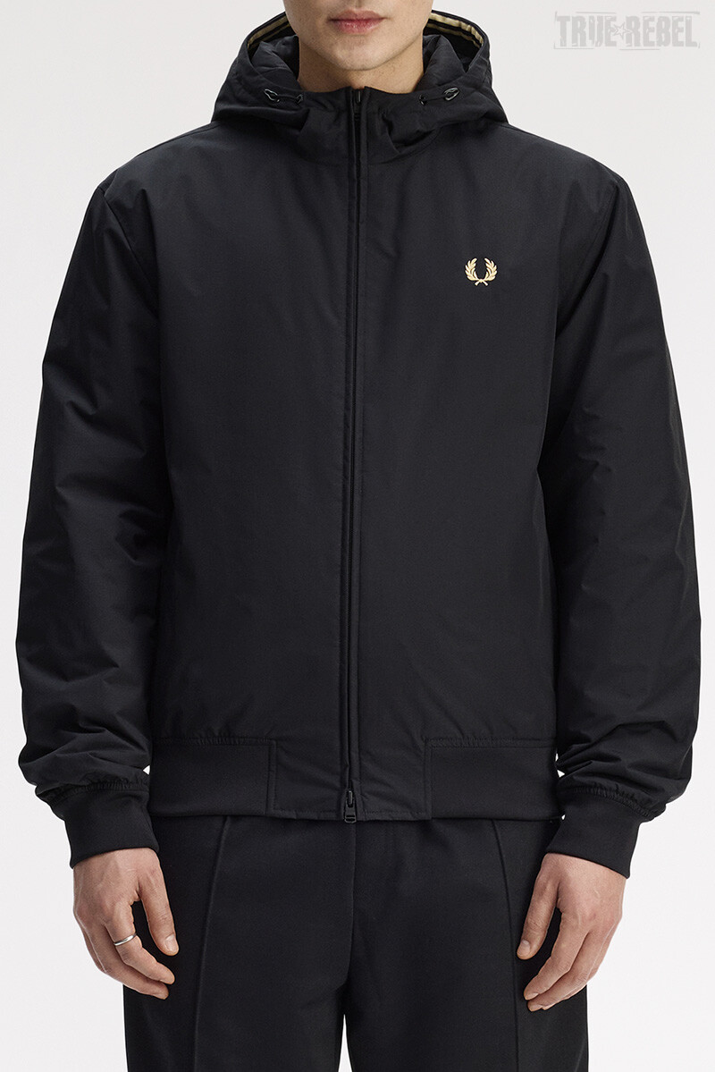 Fred Perry Hooded Brentham Jacket Black