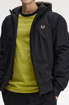 Fred Perry Hooded Brentham Jacket Black