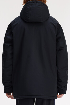 Fred Perry Padded Zip Through Jacket Black
