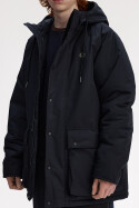 Fred Perry Padded Zip Through Jacket Black