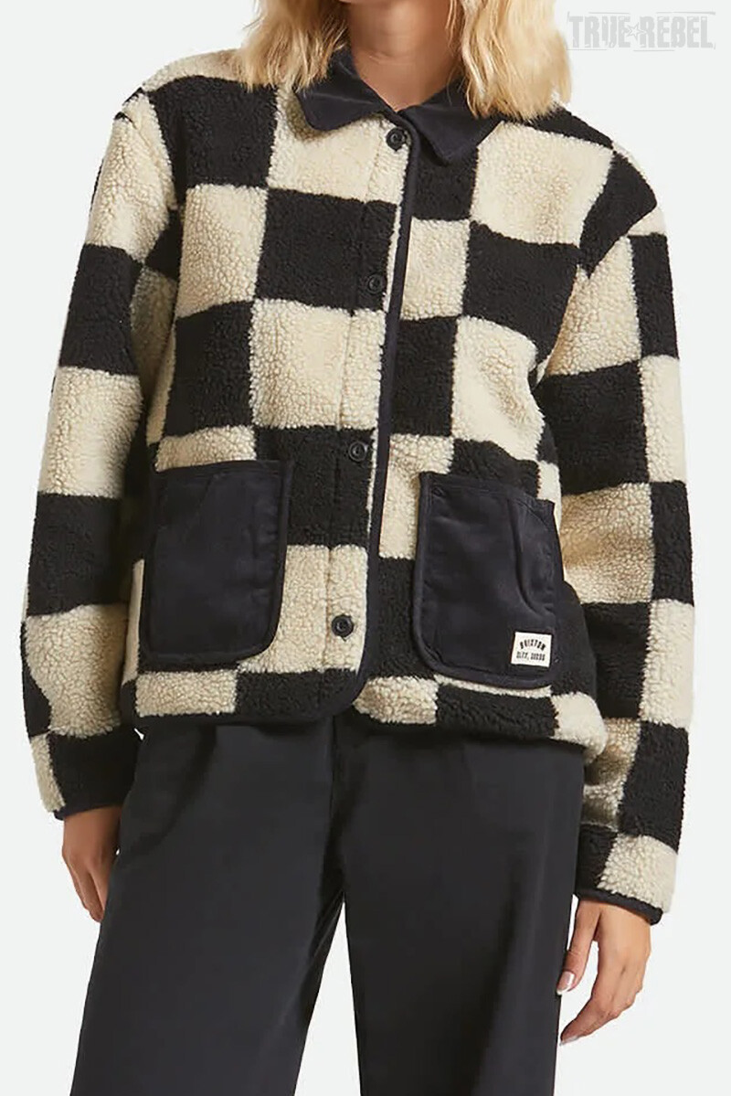 Brixton Ladies Delilah Sherpa Jacket Bla box