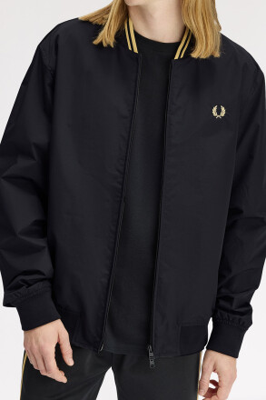 Fred Perry Brentham Bomber Jacket Black