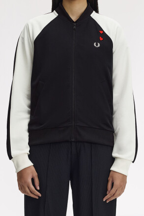 Fred Perry Amy Winehouse Laurel Wreath Bomber Jacket Black