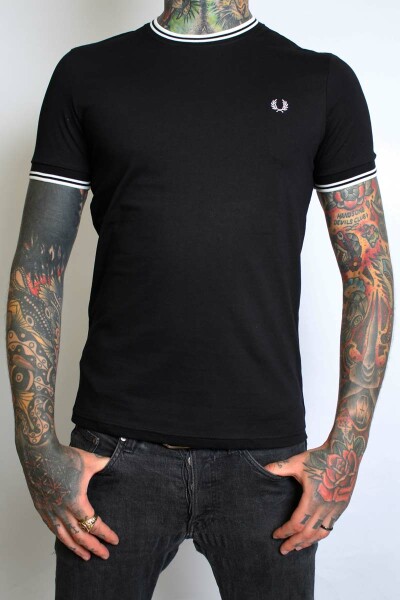 Fred Perry T-Shirt Twin Tipped Black