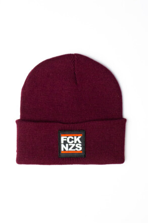 True Rebel Beanie FCK NZS Burgundy