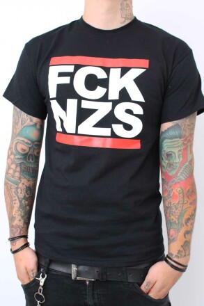 True Rebel T-Shirt FCK NZS Black M