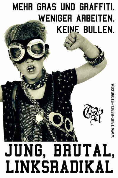 Sticker Jung, Brutal (DinA7, 25Stck)