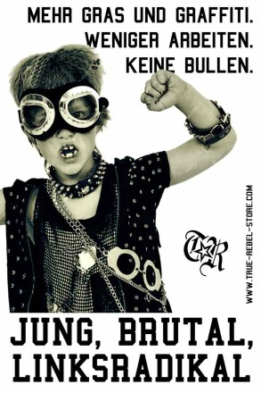 Sticker Jung, Brutal (DinA7, 25Stck)
