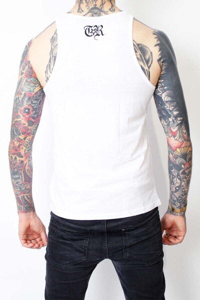 True Rebel Tank Top FCK NZS White