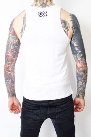 True Rebel Tank Top FCK NZS White
