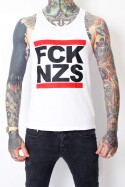 True Rebel Tank Top FCK NZS White